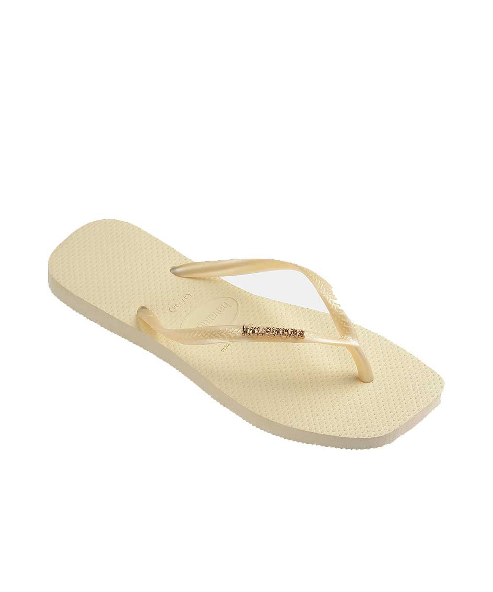 Havaianas Women's Slim Square Metalic Logo Thongs – view 3